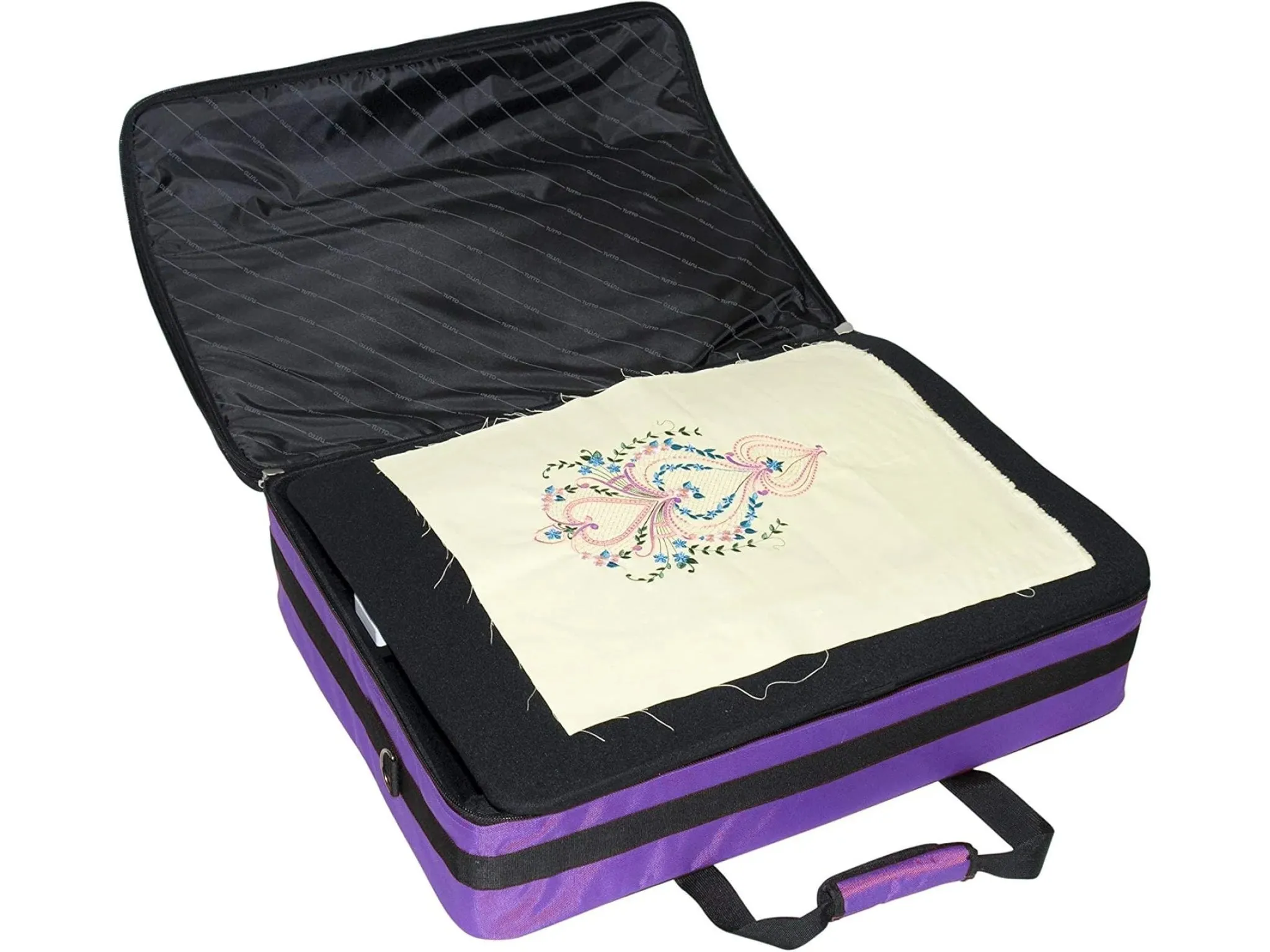 Tutto 28" Embroidery Project Bag - XL - Purple