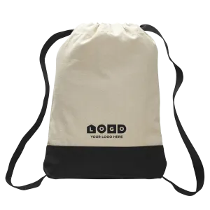 Two-tone Canvas Drawstring Bag (BK02)