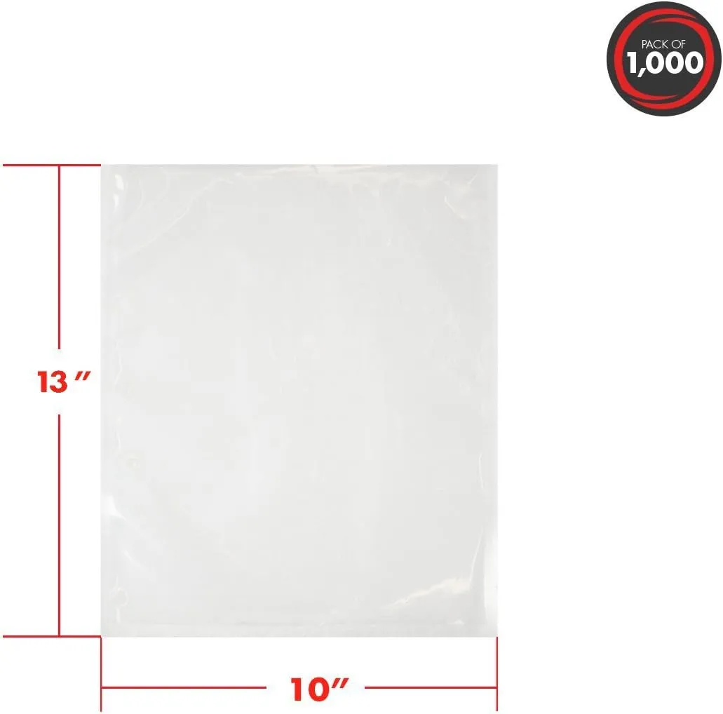UltraSource - Chamber Machine Pouches 3 Mil Thickness, 10 x 13 inches, Pack of 1000 Vacuum Chamber Pouches, BPA-Free Pre-Cut Chamber Vacuum Sealer Bags with Tear Notch