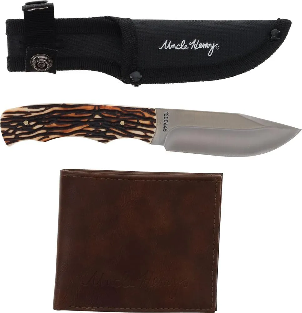 Uncle Henry, Schrade Fixed w/Wallet Combo