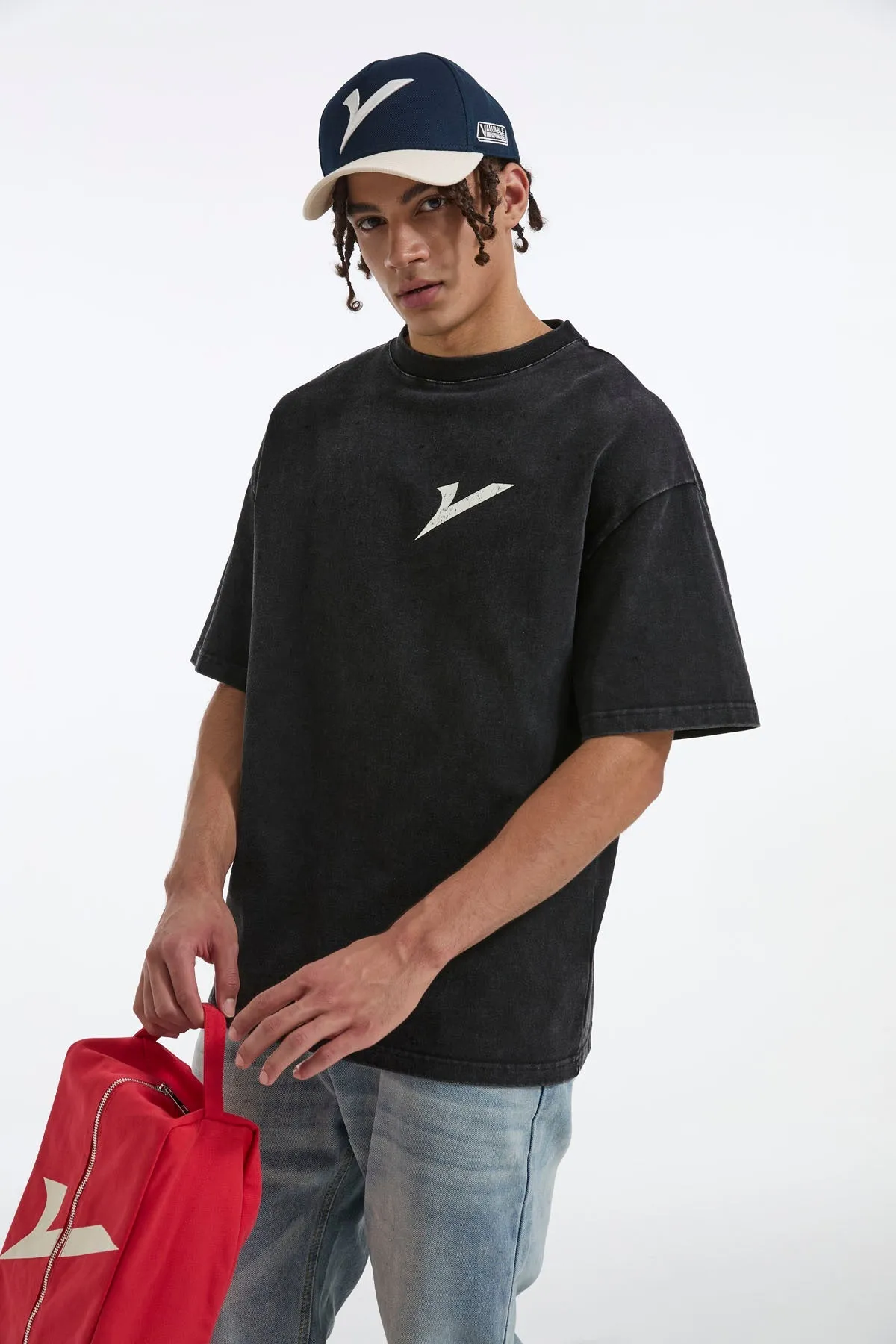 V Structured Hat - Blue