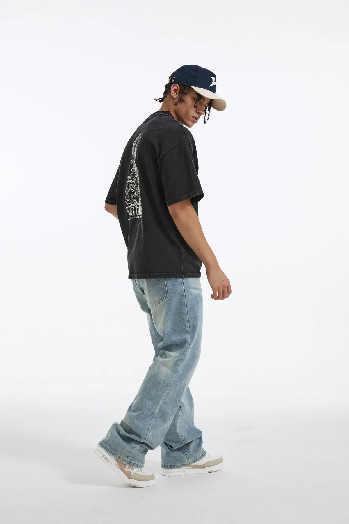V Structured Hat - Blue