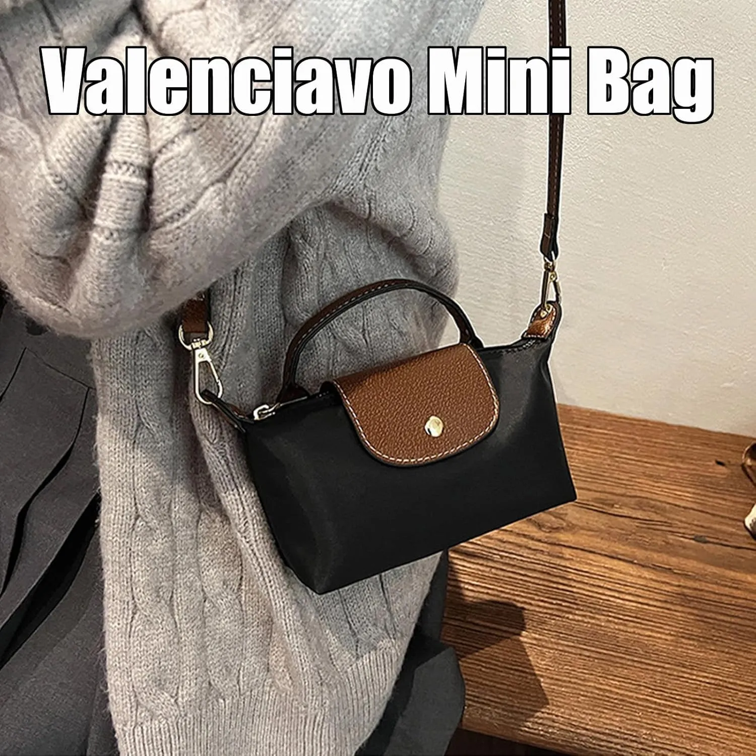 Valenciavo Mini Bag Crossbody, Adjustable Shoulder Strap Fashion Colorblock Square Mini Crossbody Bag