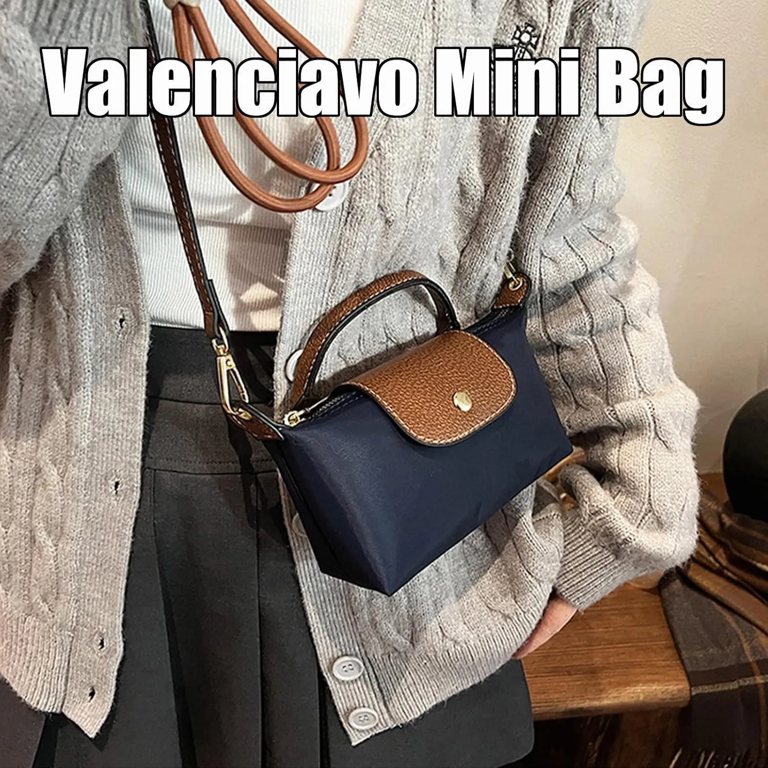 Valenciavo Mini Bag Crossbody, Adjustable Shoulder Strap Fashion Colorblock Square Mini Crossbody Bag