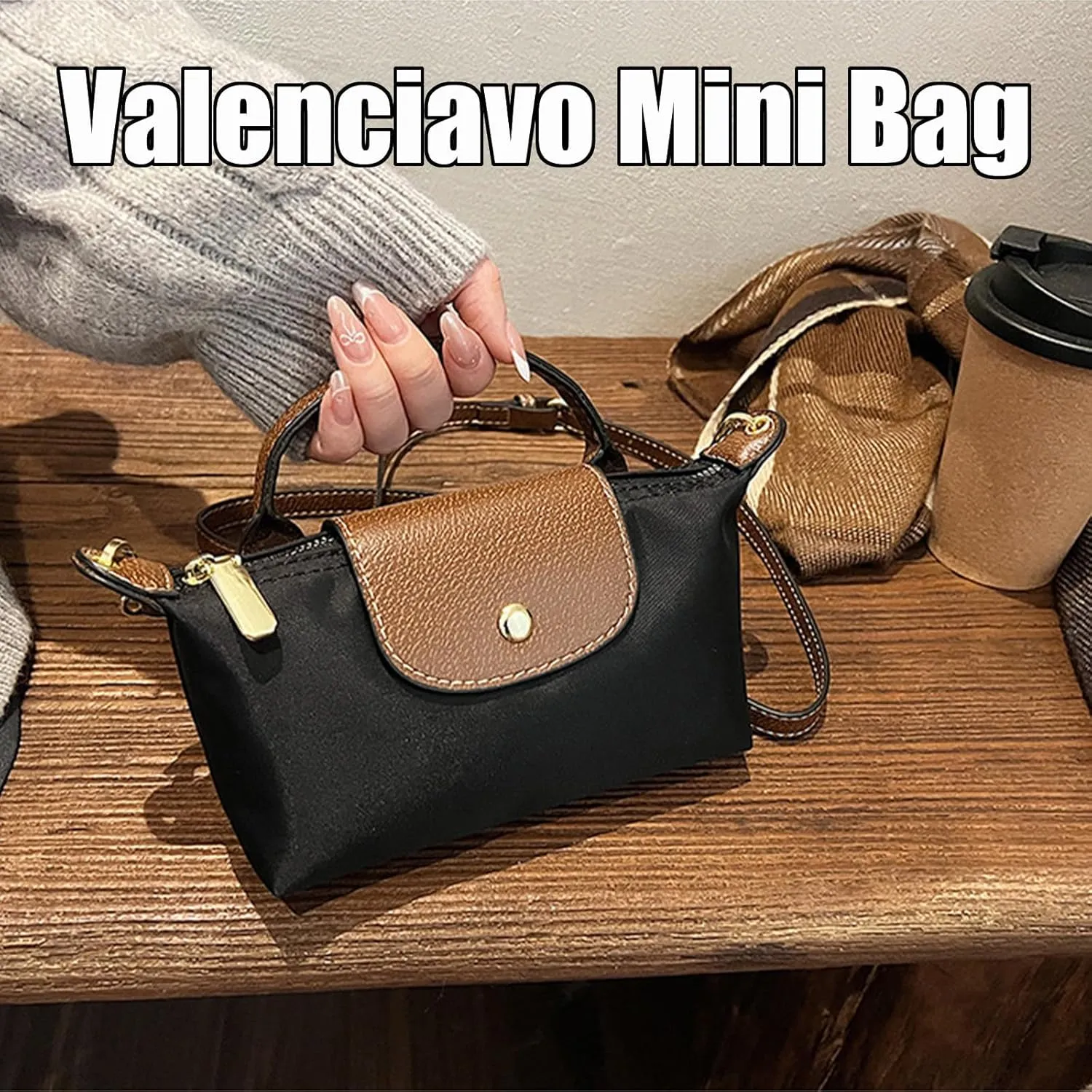 Valenciavo Mini Bag Crossbody, Adjustable Shoulder Strap Fashion Colorblock Square Mini Crossbody Bag