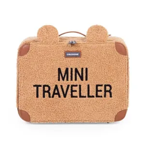 Valise Mini traveller Teddy brun - Childhome