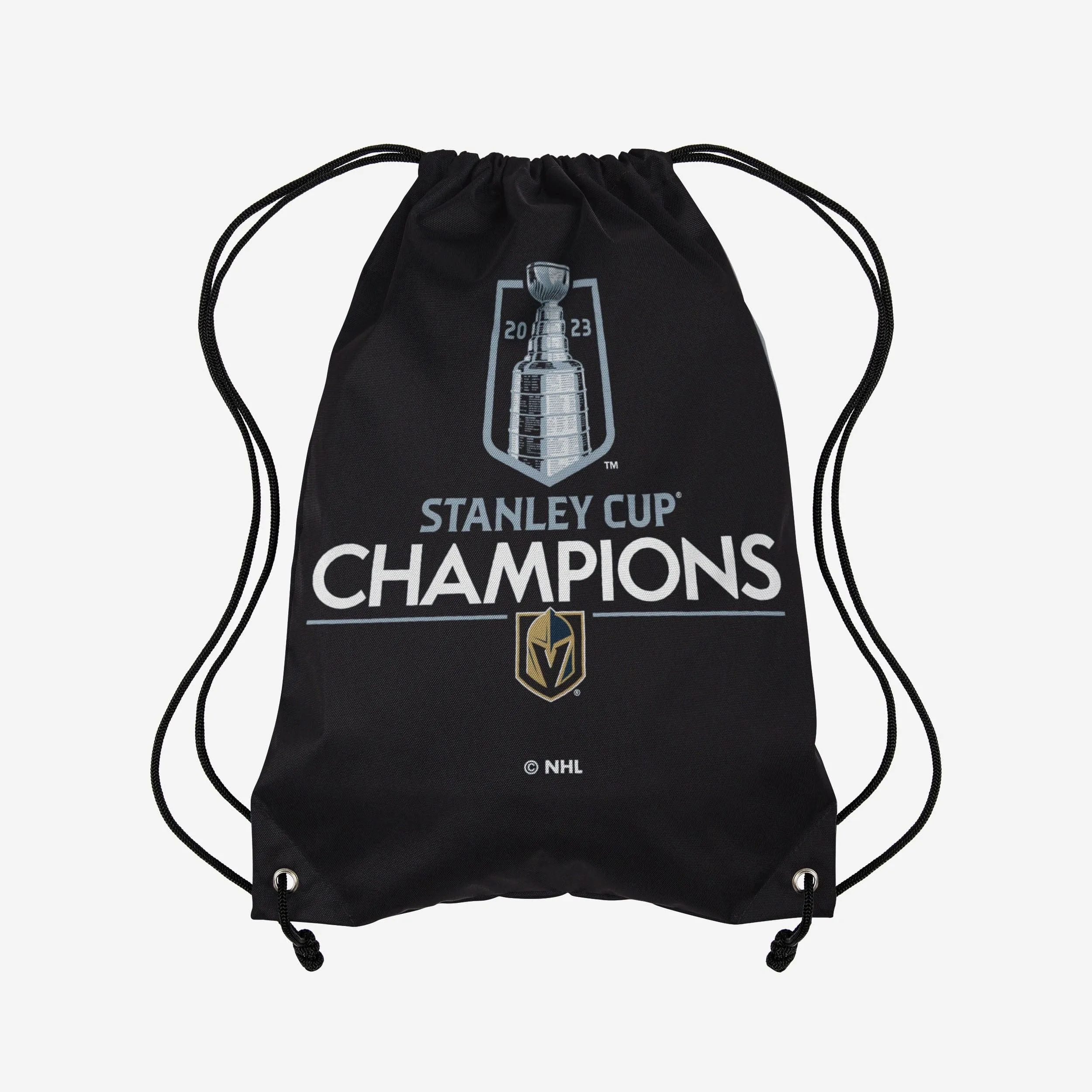 Vegas Golden Knights 2023 Stanley Cup Champions Logo Drawstring Backpack