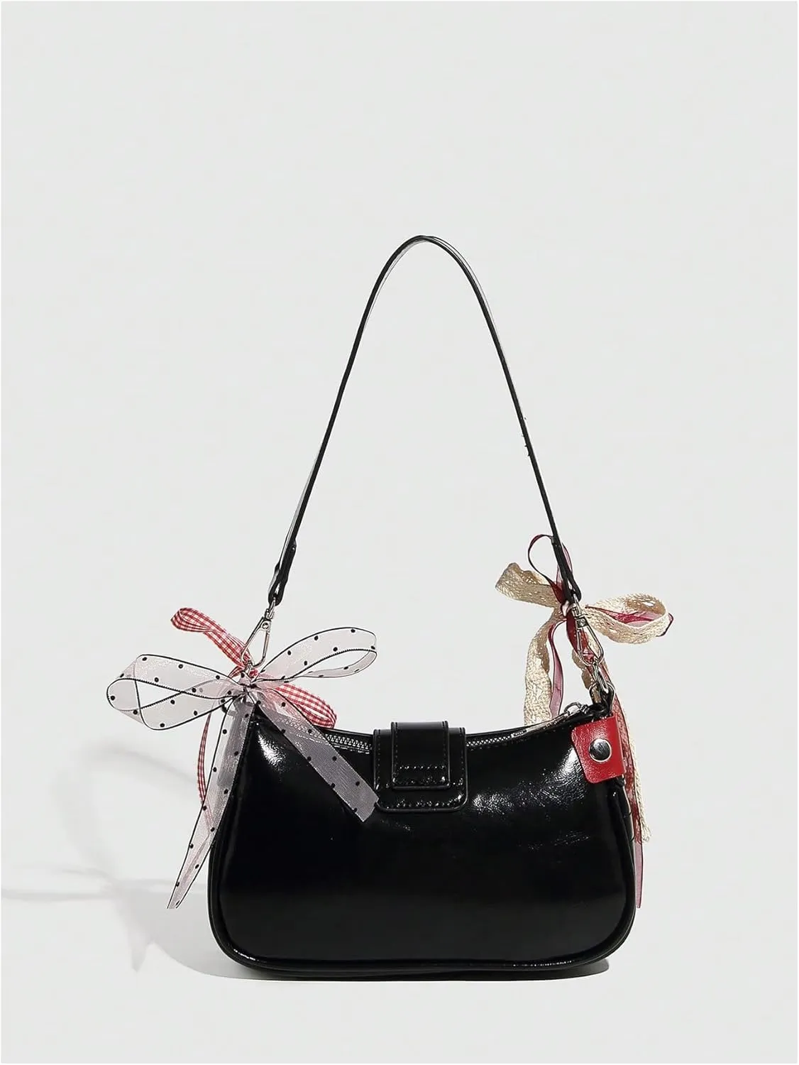 Verdusa Women's Y2k Star Embroidery Shoulder Bag Mini Chain Hobo Handbag Purses