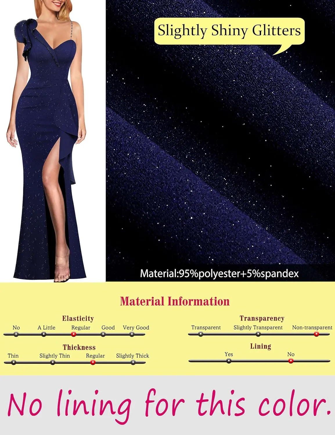 VFSHOW Womens Formal Prom Elegant Ruffle One Shoulder Beaded Strap Ruched Slit Maxi Dress Wedding Evening Long Gown