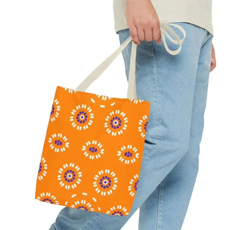 Vibrant Floral Pattern Aop Tote Bag in Three Sizes