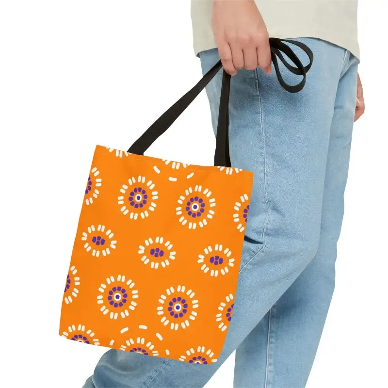 Vibrant Floral Pattern Aop Tote Bag in Three Sizes