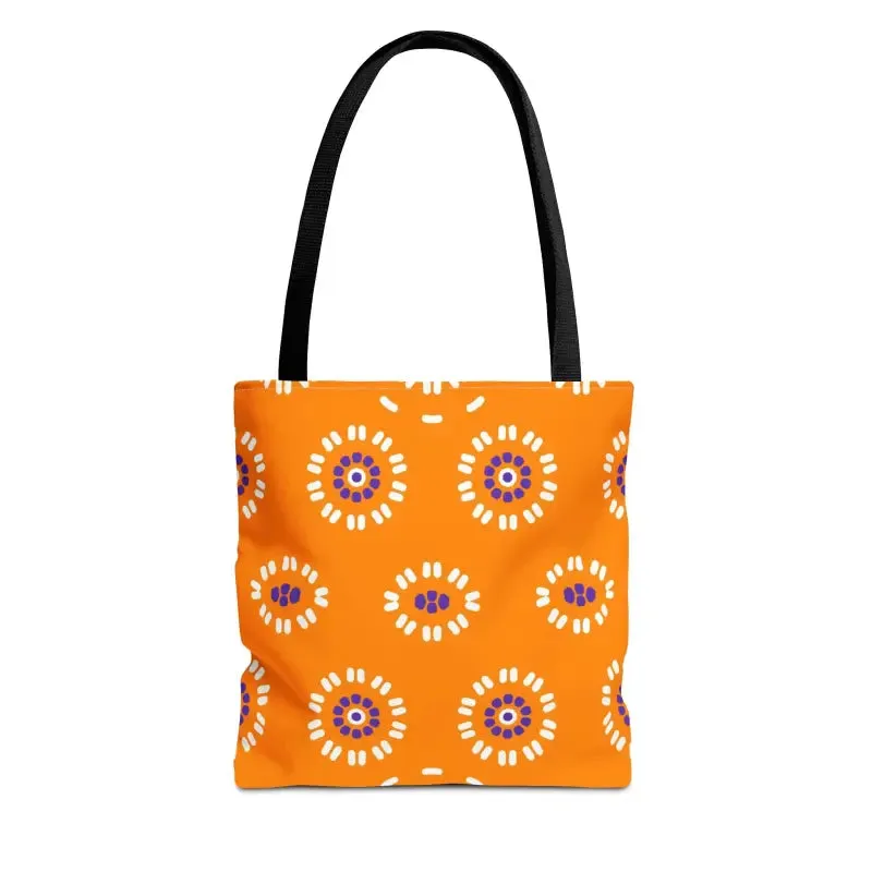Vibrant Floral Pattern Aop Tote Bag in Three Sizes