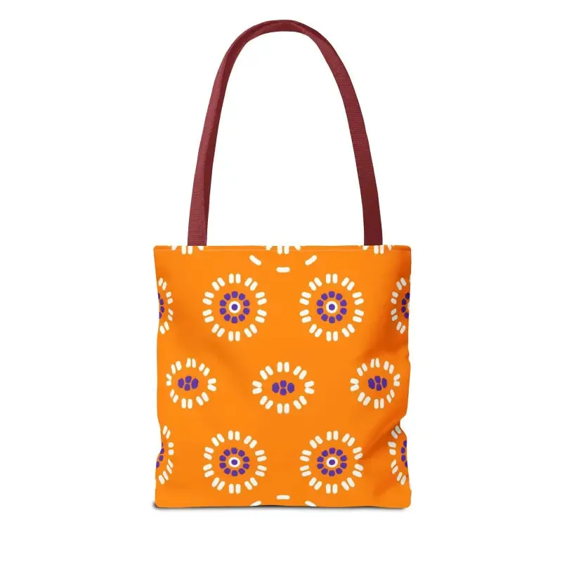 Vibrant Floral Pattern Aop Tote Bag in Three Sizes