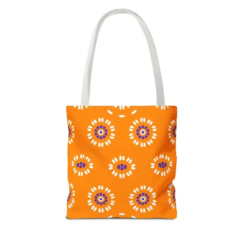 Vibrant Floral Pattern Aop Tote Bag in Three Sizes