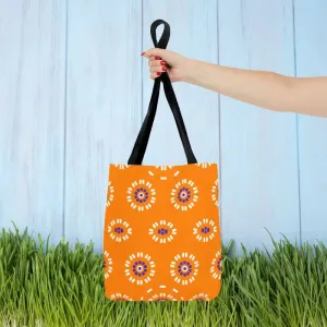 Vibrant Floral Pattern Aop Tote Bag in Three Sizes