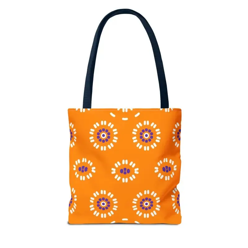 Vibrant Floral Pattern Aop Tote Bag in Three Sizes