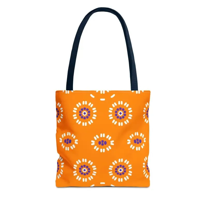 Vibrant Floral Pattern Aop Tote Bag in Three Sizes