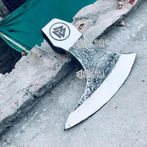 Viking Tools-Viking Bearded Axe - Hand Forged Viking Axe Head Custom Forged high Carbon Steel hatchets Multi Purpose Adult Size Axe Head