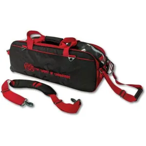 Vise Clear Top 3 Ball Tote Black/Red Bowling Bag