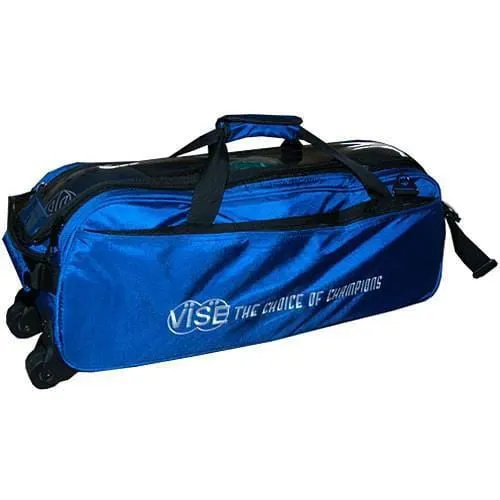 Vise  Clear Top 3 Ball Tote Blue Bowling Bag
