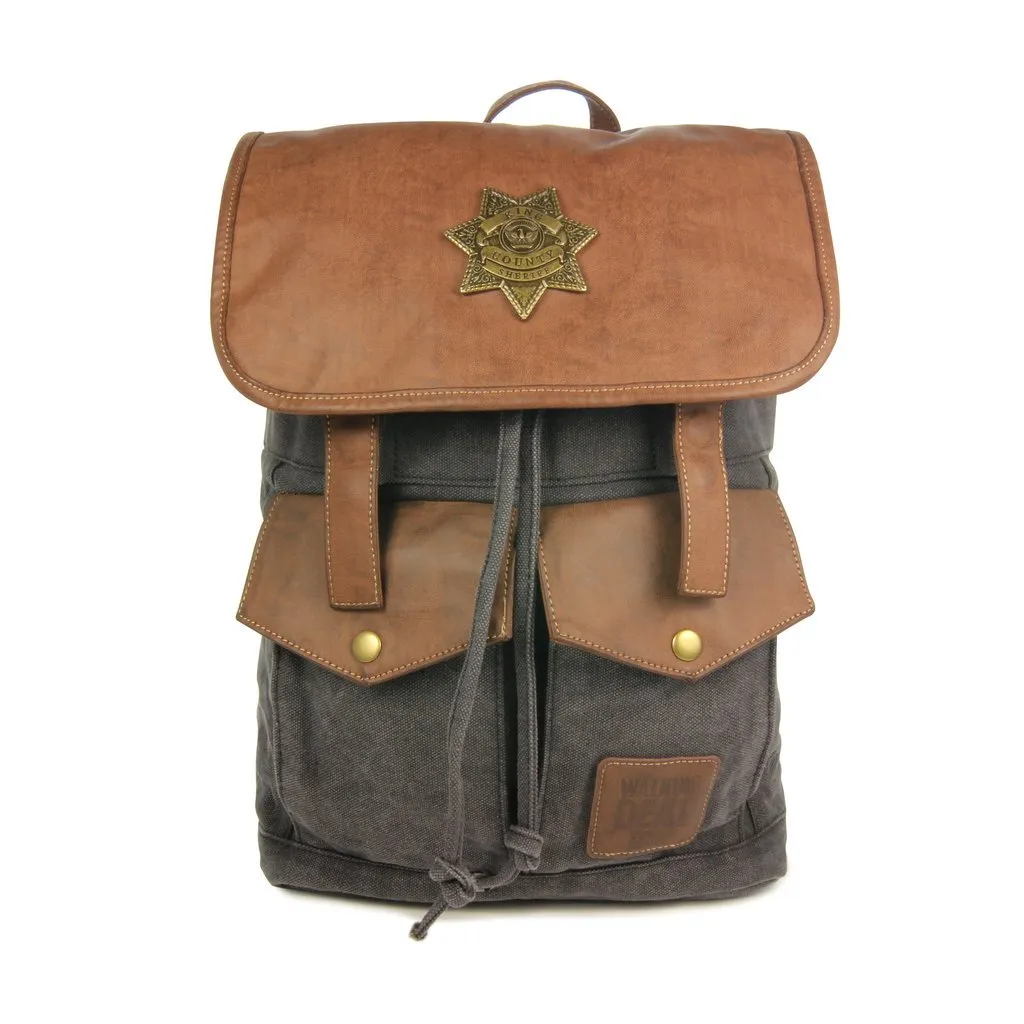 Walking Dead Rick Grimes Sheriff Backpack Black