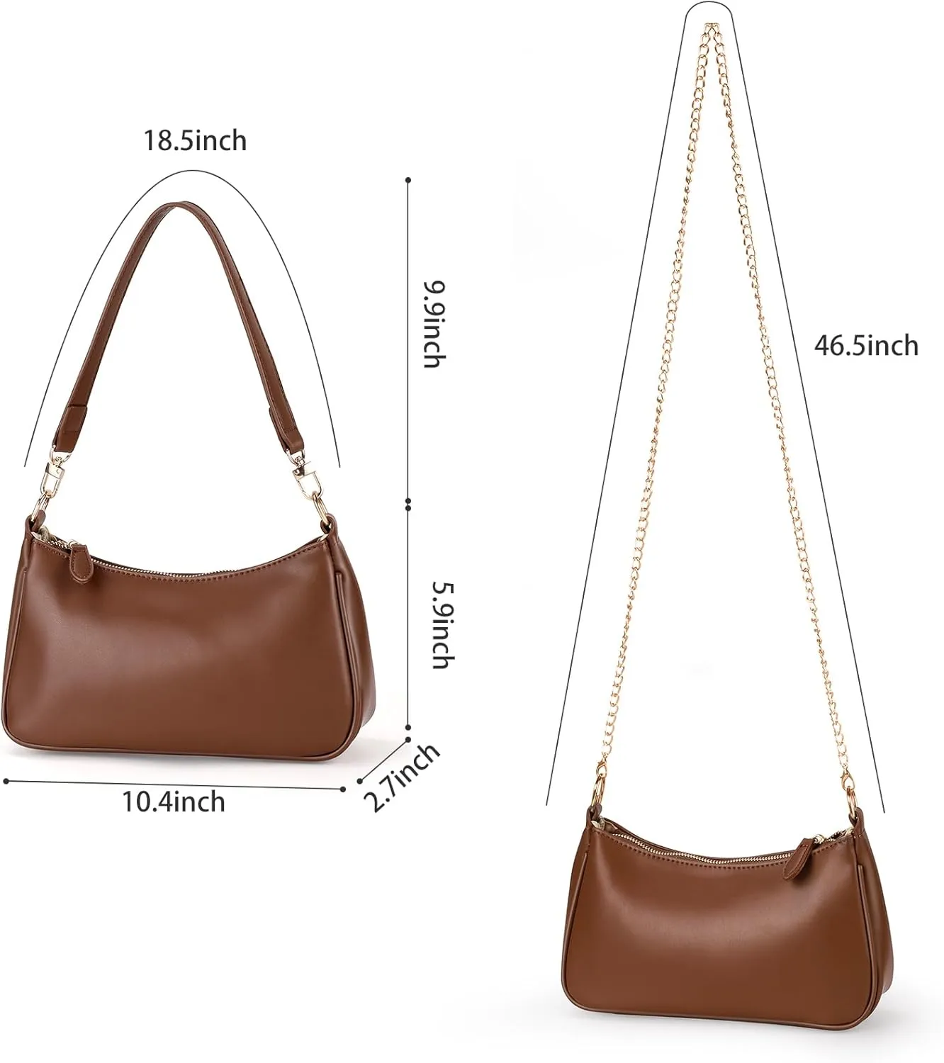 WantGor Clutch Tote Handbags, Shoulder Purse for Women Crossbody Bags Mini Hobo Bag Retro Vegan Leather Trendy Handbag