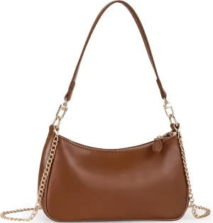 WantGor Clutch Tote Handbags, Shoulder Purse for Women Crossbody Bags Mini Hobo Bag Retro Vegan Leather Trendy Handbag