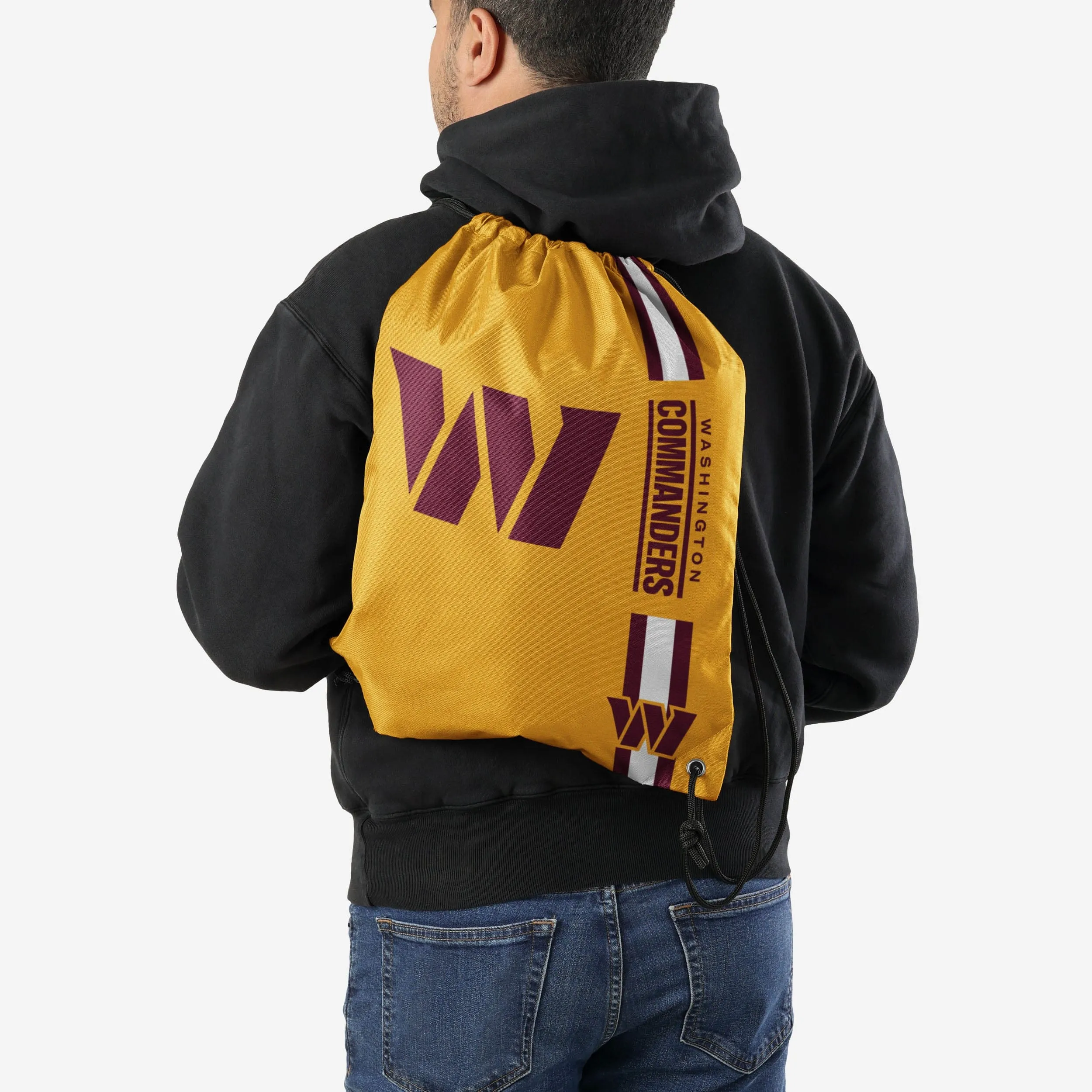 Washington Commanders Yellow Alternate Color Big Logo Drawstring Backpack