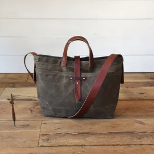 Waxed Canvas Tote without Zipper