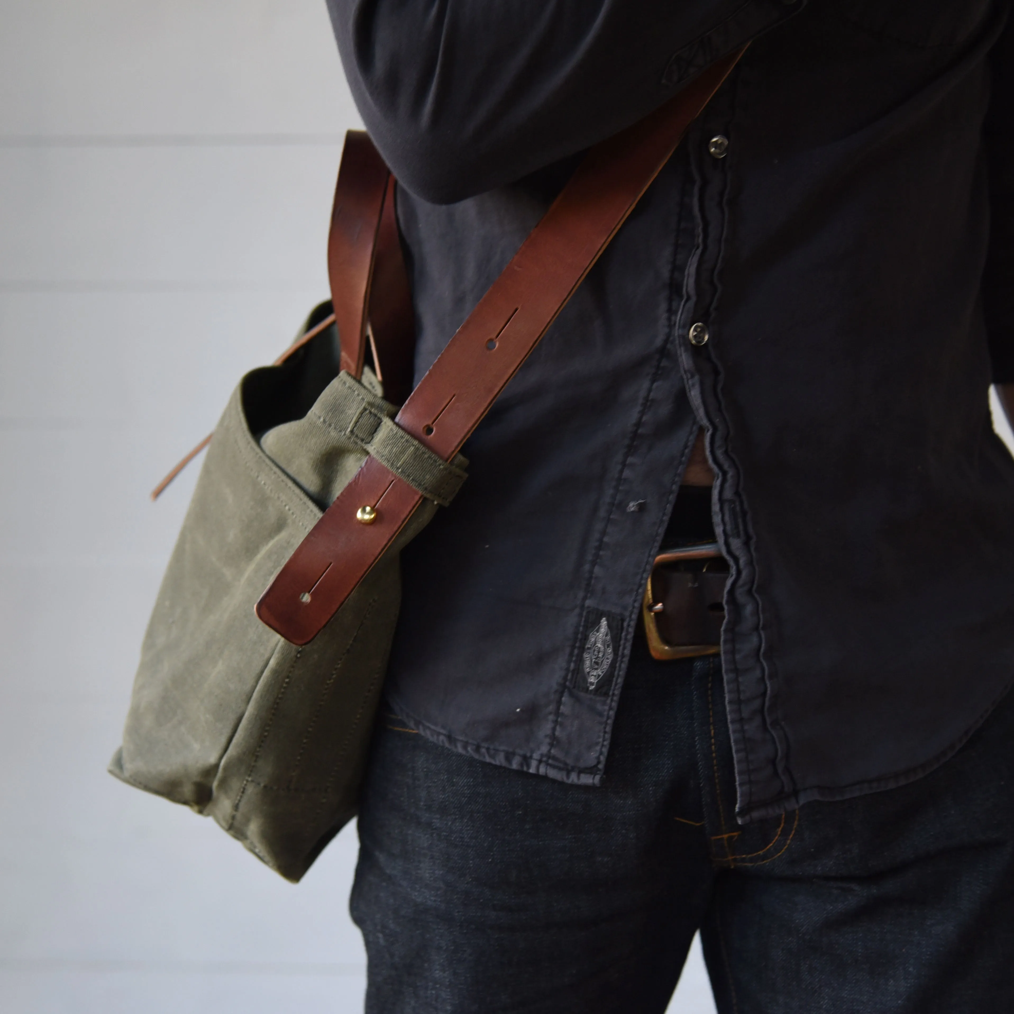 Waxed Canvas Tote without Zipper