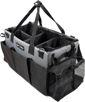 Wearable Cleaning Caddy Bag with Spill Protection Liner, A Large Organizer Tote for Cleaning Supplies with Strap and Handles, for Cleaning Professionals, Auto Detailers, Housekeepers