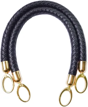 Wento 20 inch Braided Handles Dia.15mm PU Leather Handles for Women Replacement Handbag Tote Replacement Handbag Handles