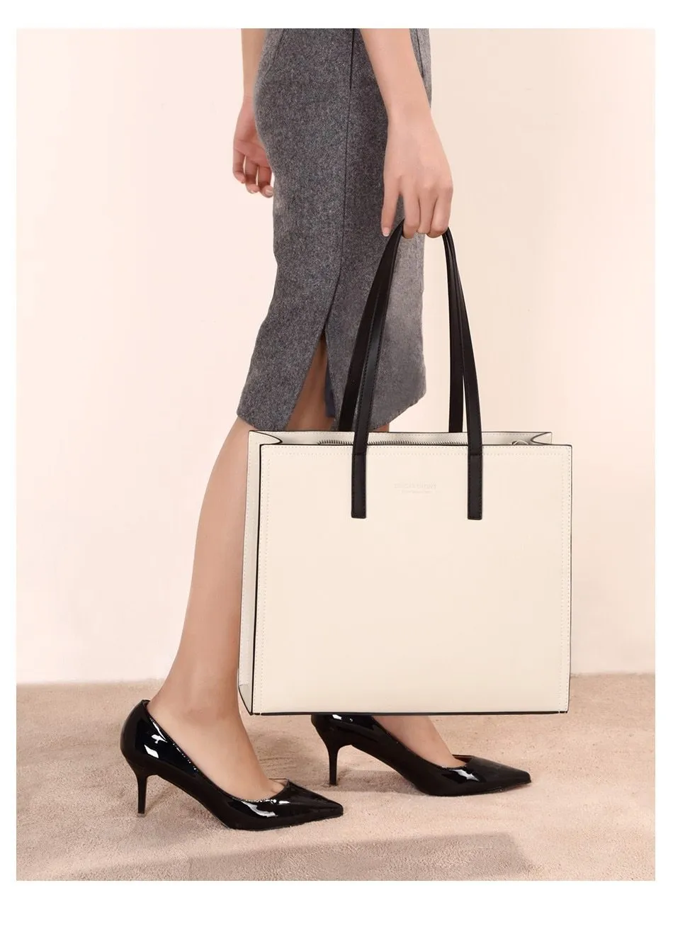 Women Genuine Leather Totes Bucket Bag