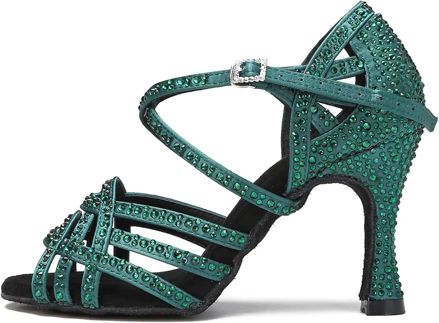 Women's Teal Velvet Performance Sandals - Soft Bottom Soles with Pearl Accents (8CM/3.15")