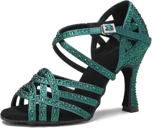 Women's Teal Velvet Performance Sandals - Soft Bottom Soles with Pearl Accents (8CM/3.15")
