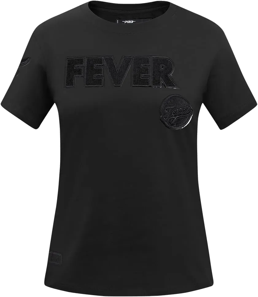 Womens WNBA Classic Triple Black Cotton Short Sleeve Slim Fit Tee