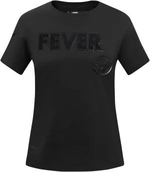 Womens WNBA Classic Triple Black Cotton Short Sleeve Slim Fit Tee