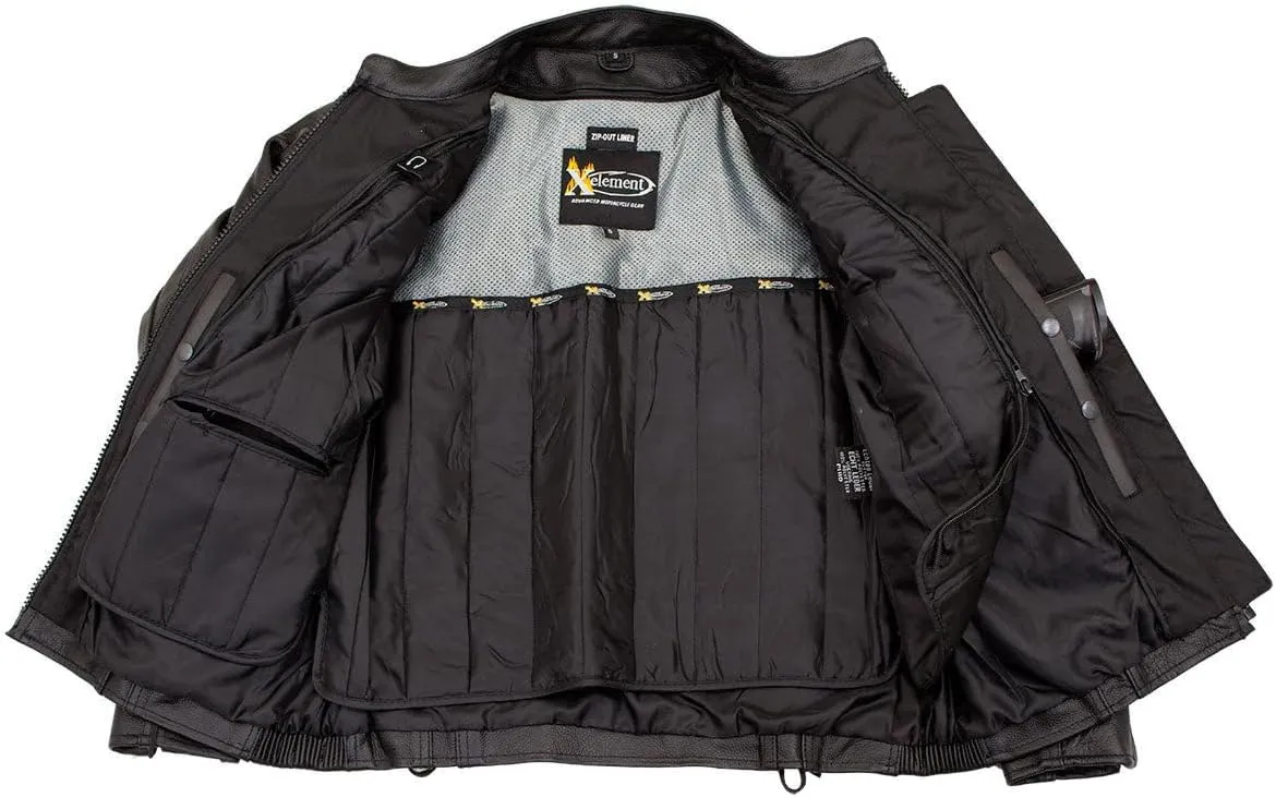 Xelement XS2030 'Gemma' Women's Leather Street Bike Motorcycle Jacket