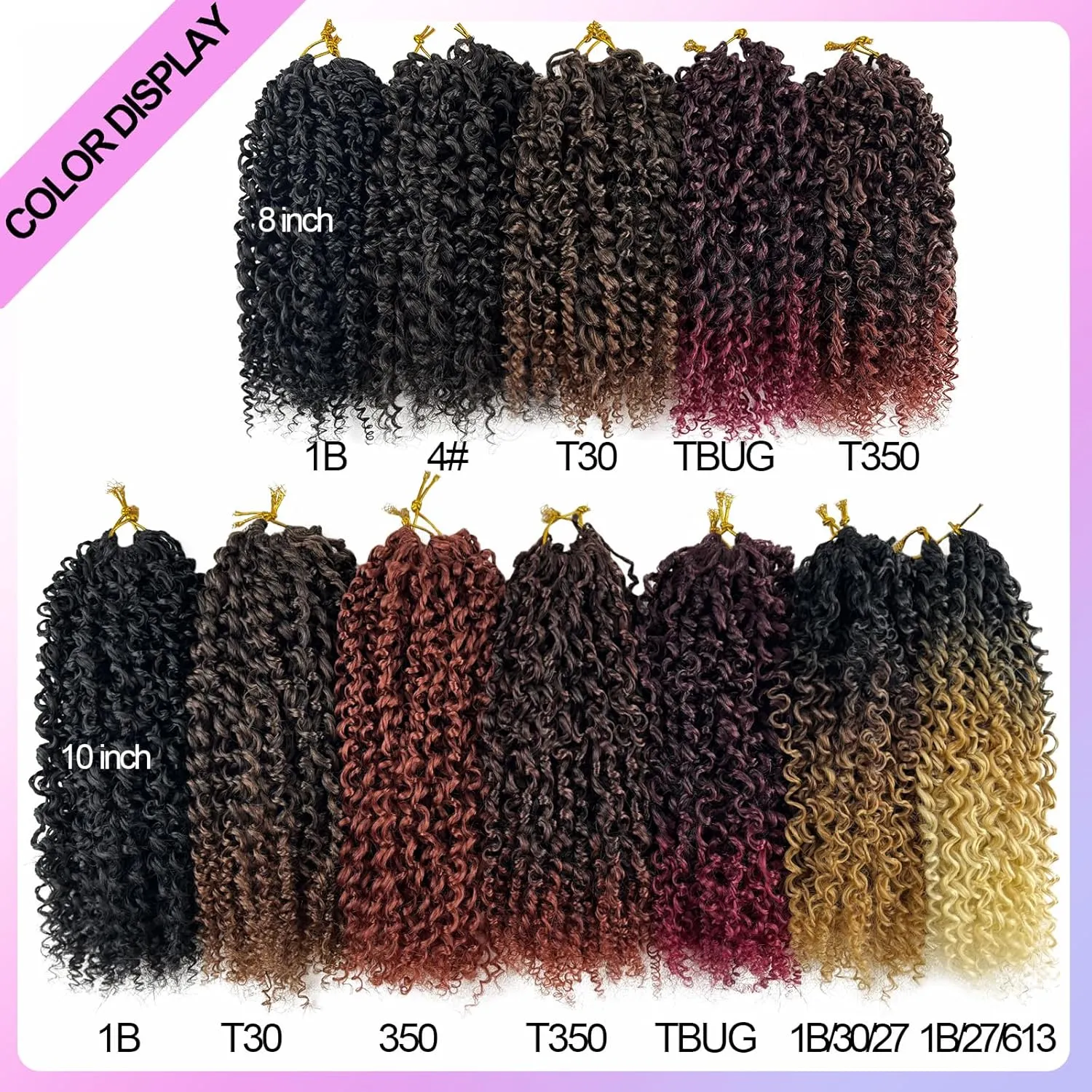 Yanky Twists Crochet Braids Hair 8 Inch Ombre Purple Pre-twisted Passion Twist Crochet Hair Pre Looped Mini Spring Twists Crochet Hair Short Passion Twist Crochet Hair for Black Women (8in, 1B/Purple)