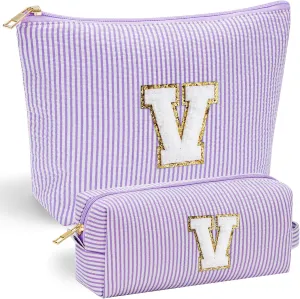 YOOLIFE Makeup Bag for Women - Personalized Makeup Pouch for Girlfriend Bridesmaid Wife | Travel Toiletry Bag for Her Mom | Skin Care Bag Birthday Gift for Sister Friend Mini Makeup Bag Sweet 16 Gifts