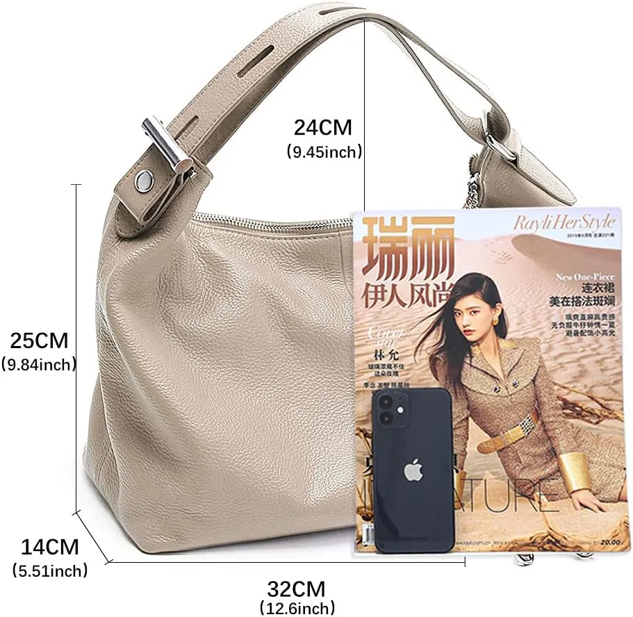 zency 6 Colors Fashion 100% Real Genuine Leather Women Shoulder Bag Handbag Lady Casual Tote