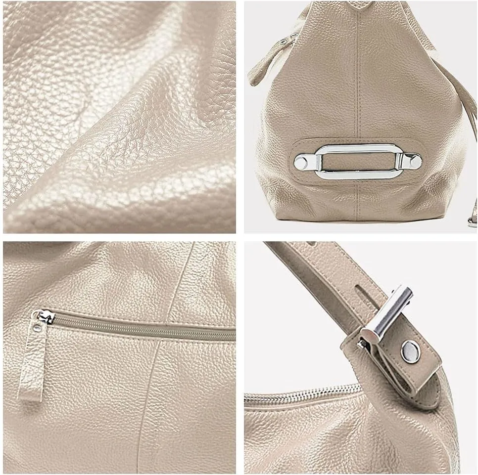 zency 6 Colors Fashion 100% Real Genuine Leather Women Shoulder Bag Handbag Lady Casual Tote