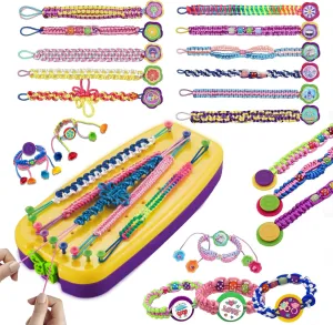 zhuzhiloono Arts and Crafts for Kids Age 8-12 Friendship Bracelet Making Kit for Girls - Best Birthday Gifts Ideas for Girl 7 8 9 10 11 12 13 14 Year Old - Popular Bracelets String Maker Toys Set