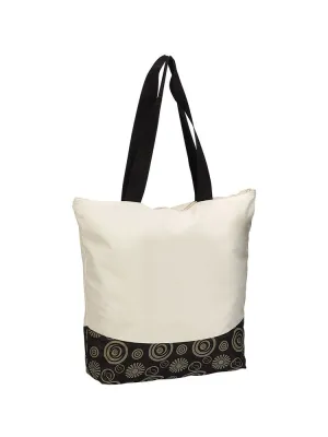 ZIPPERED COLOR POP TOTE